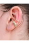 Heliophilia Silver Pendientes de Latón con Piedra de Circonio Dorados